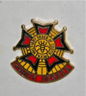 ORDER OF COOTIE HONOR DEGREE LAPEL PIN 
